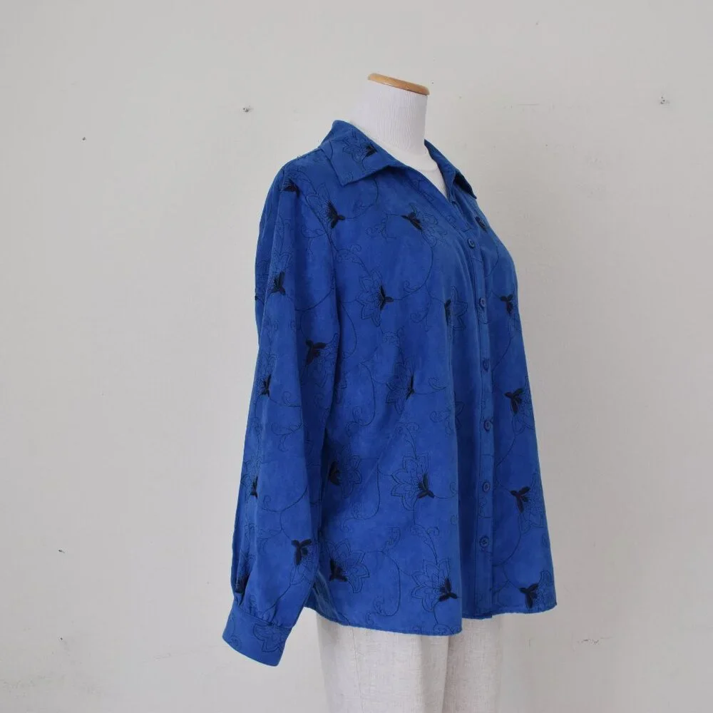 Lemon Grass Woman vintage blue